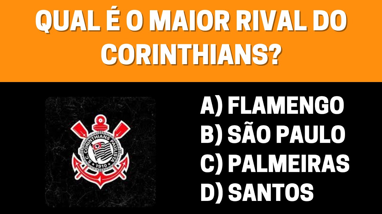 IMPOSSÍVEL! VOCÊ ACERTAR TUDO! QUIZ DO CORINTHIANS - QUIZ DE FUTEBOL 